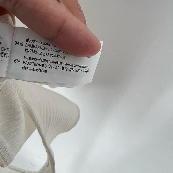 Zara Ribbed Halter Cut Out Criss Cross Open Back Bodysuit - Picture 6 of 7